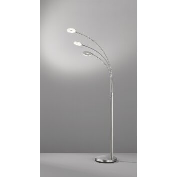 Fischer & Honsel Dent Lampa Stojąca LED Nikiel matowy, 3-punktowe