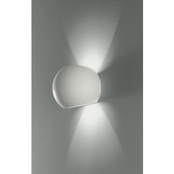 Luce Design Moses Lampa ścienna może być pomalowany na kolory komercyjne, Biały, 1-punktowy