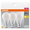 OSRAM CLASSIC A Zestaw 3 lamp LED B22d 6,5 W 2700 kelwin 806 lumenówów