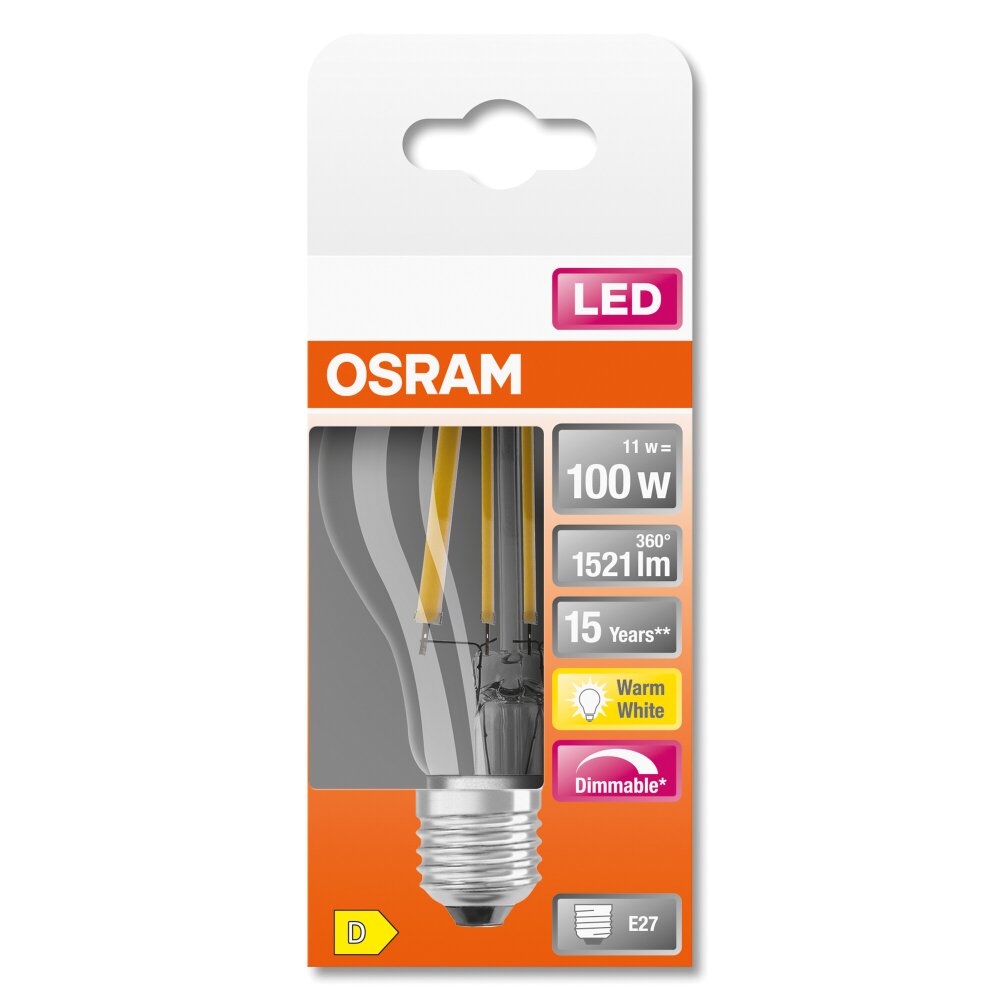 OSRAM LED Retrofit E27 11 Watt 6500 Kelvin 1521 Lumen 4058075435445