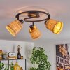 Lindberg Lampa sufitowa Czarny, 3-punktowe