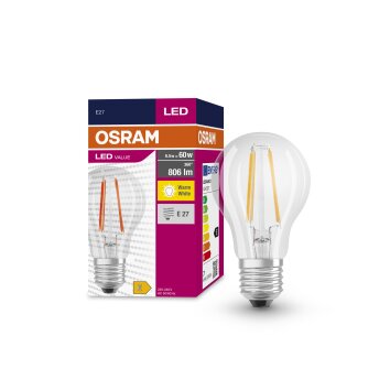 Oświetlenie Osram E27 LED 6.5 Watt ciepły biały 806 Lumen