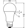 Oświetlenie Osram E27 LED 13 Watt ciepły biały 1521 Lumen