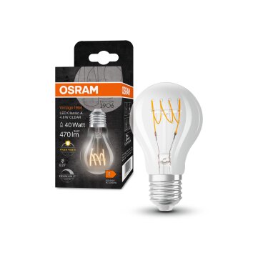 Oświetlenie Osram E27 LED 4.8 Watt ciepły biały przyciemnione 470 Lumen