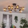 Gastor Lampa sufitowa 83 cm W kolorze bursztynu, Przezroczysty, Przydymiony, 10-punktowe