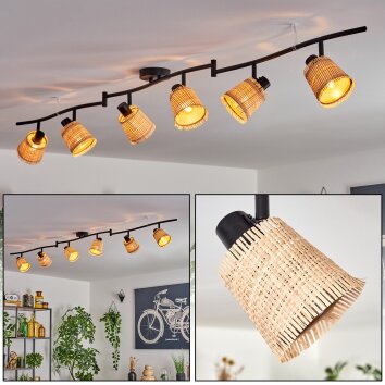 Lindberg Lampa sufitowa Czarny, 6-punktowe