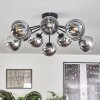 Gastor Lampa sufitowa 83 cm Chrom, Przezroczysty, 10-punktowe