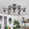 Gastor Lampa sufitowa 83 cm Chrom, Przezroczysty, 10-punktowe