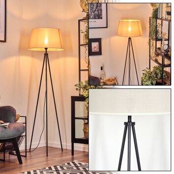 Bassagoda Lampa stojąca beige, Biały, 1-punktowy