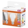 OSRAM LED Retrofit Zestaw 2 lamp E27 9,4 W 2700 kelwin 806 lumenówów