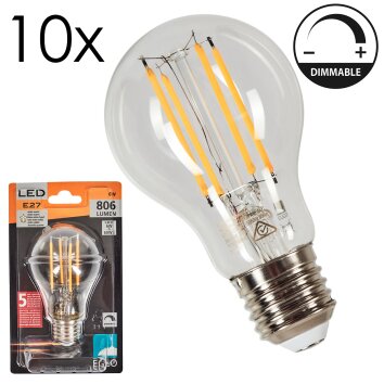 E27 LED 6 Watt ciepły biały przyciemnione 806 Lumen