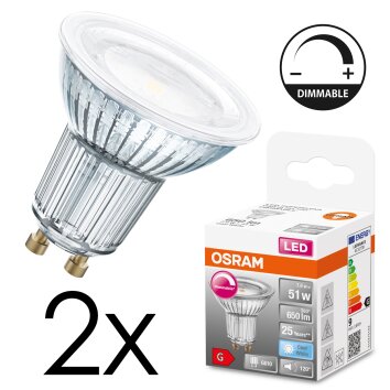 GU10 LED 7.9 Watt neutralny biały przyciemnione 650 Lumen