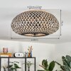 Bauro Lampa sufitowa 40 cm Czarny, 3-punktowe