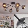 Koyoto Lampa sufitowa, Kula świetlna 80 cm Przezroczysty, Przydymiony, 6-punktowe