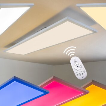 WABOS lampa sufitowa LED Biały, 1-punktowy, Zdalne sterowanie, Zmieniacz kolorów