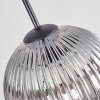 Koyoto Lampa wisząca, Kula świetlna 35 cm Przezroczysty, Przydymiony, 4-punktowe