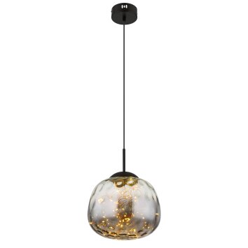 Oświetlenie Globo Firefly Lampa wisząca LED Czarny, 1-punktowy