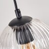 Koyoto Lampa wisząca, Kula świetlna, Lampa wisząca Ecru, Czarny, 4-punktowe