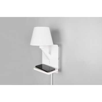 Oświetlenie Trio Comfort Lampa ścienna Biały, 1-punktowy