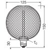 Oświetlenie Osram E27 3.5 Watt ciepły biały przyciemnione 150 Lumen