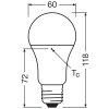 Oświetlenie Osram E27 14 Watt ciepły biały 1521 Lumen