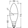 Oświetlenie Osram E14 7.5 Watt ciepły biały 806 Lumen