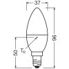 Oświetlenie Osram E14 4.9 Watt ciepły biały 470 Lumen