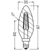 Oświetlenie Osram E14 2.8 Watt ciepły biały przyciemnione 250 Lumen