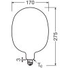 Oświetlenie Osram E27 7.3 Watt ciepły biały przyciemnione 806 Lumen