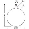 Oświetlenie Osram E27 4.8 Watt ciepły biały przyciemnione 200 Lumen