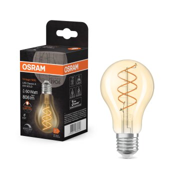 Oświetlenie Osram E27 8 Watt ciepły biały przyciemnione 806 Lumen