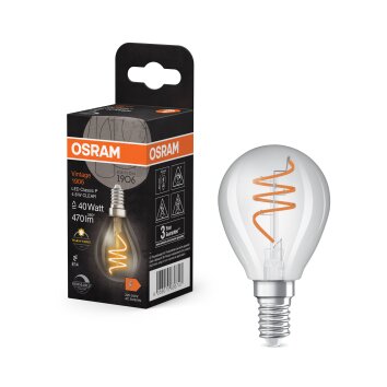 Oświetlenie Osram E14 4.6 Watt ciepły biały przyciemnione 470 Lumen