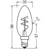 Oświetlenie Osram E14 3.1 Watt ciepły biały przyciemnione 300 Lumen