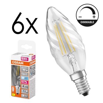 E14 LED 3.4 Watt neutralny biały przyciemnione 470 Lumen