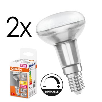 E14 LED 4.8 Watt ciepły biały przyciemnione 345 Lumen