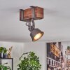 Pehefito Lampa sufitowa, Spot sufitowy Ciemnobrązowy, Szary, 1-punktowy