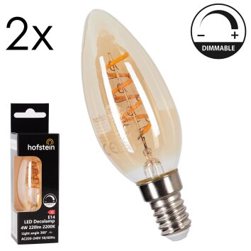 E14 LED 4 Watt ciepły biały przyciemnione 220 Lumen