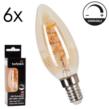 E14 LED 4 Watt ciepły biały przyciemnione 220 Lumen