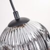 Ripoll Lampa wisząca, Kula świetlna, Lampa wisząca Ecru, Czarny, 5-punktowe