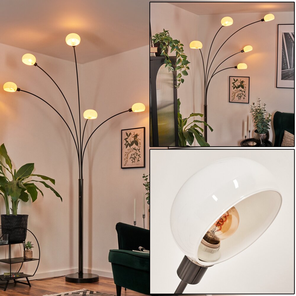 Nikkala Lampa stojąca Chrom, Czarny, 5-punktowe main product photo
